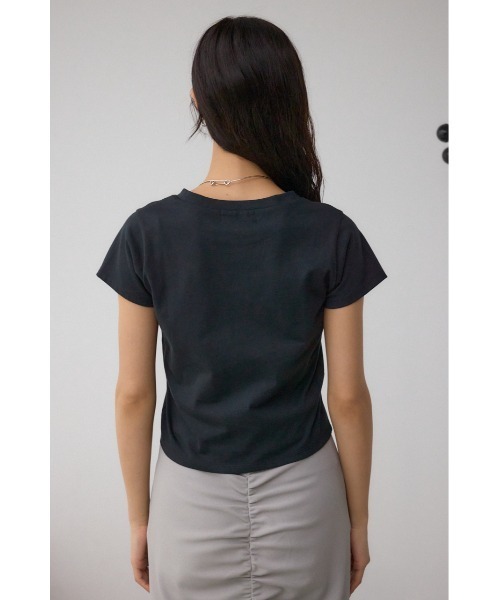 AZUL by moussy(アズールバイマウジー)の「グリッタープリントTシャツ(Tシャツ/カットソー・レディース・ブラック/ホワイト/ピンク・FREE)」の17枚目の写真