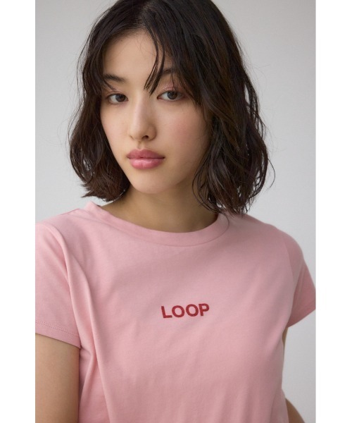 AZUL by moussy(アズールバイマウジー)の「グリッタープリントTシャツ(Tシャツ/カットソー・レディース・ブラック/ホワイト/ピンク・FREE)」の21枚目の写真