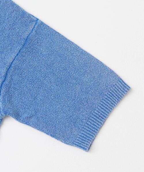 URBAN RESEARCH Sonny Label（アーバンリサーチサニーレーベル）の「インディゴパイルスキッパーポロシャツ（ポロシャツ・メンズ・インディゴブルー/ライトインディゴブルー・MEDIUM/LARGE）」の8枚目の写真