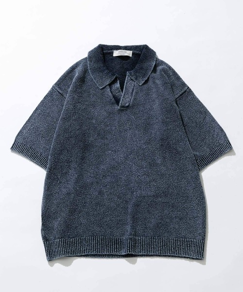 RRL インディゴ ポロシャツ セール】インディゴパイルスキッパーポロシャツ（ポロシャツ