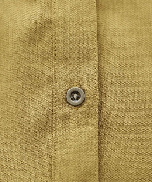 n'OrLABEL（ノアールレーベル）の「『リネンライクワークシャツワンピース』（シャツワンピース・レディース・チャコール/マスタード/カーキ/ブラック・2/1）」の9枚目の写真