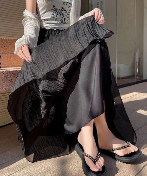 セール】チュールティアードスカート（スカート）｜aimoha（アイモハ