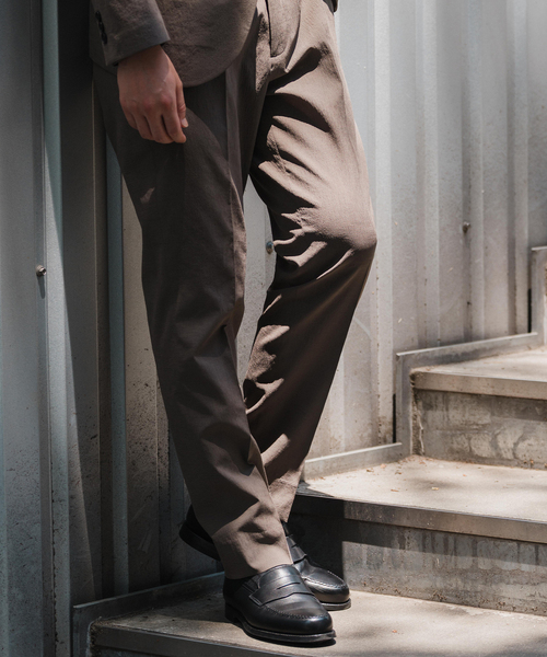 EDIFICE（エディフィス）の「"高通気＆吸水速乾" BREEZE COOL AKIHA スラックス【セットアップ着用可】（スラックス・メンズ・チャコールグレー/ブラック/ベージュ/ネイビー・SMALL/MEDIUM/LARGE/X-LARGE）」の6枚目の写真