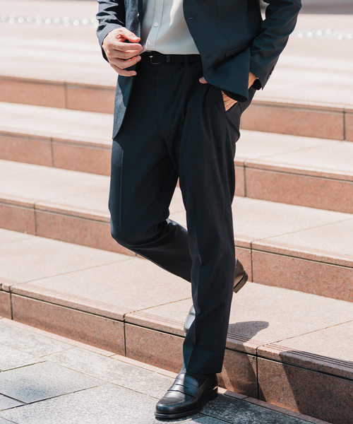 EDIFICE（エディフィス）の「"高通気＆吸水速乾" BREEZE COOL AKIHA スラックス【セットアップ着用可】（スラックス・メンズ・チャコールグレー/ブラック/ベージュ/ネイビー・SMALL/MEDIUM/LARGE/X-LARGE）」の14枚目の写真