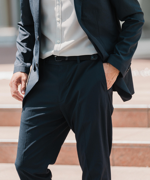 EDIFICE（エディフィス）の「"高通気＆吸水速乾" BREEZE COOL AKIHA スラックス【セットアップ着用可】（スラックス・メンズ・チャコールグレー/ブラック/ベージュ/ネイビー・SMALL/MEDIUM/LARGE/X-LARGE）」の15枚目の写真