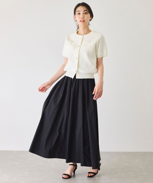 Jayro（ジャイロ）の「ビジューアソートボタン半袖カーディガン（カーディガン/ボレロ・レディース・ブラック/ホワイト系その他/ピンク・M）」の14枚目の写真