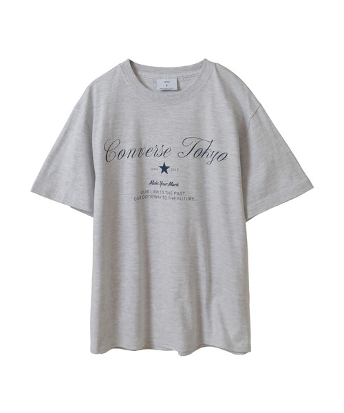 CONVERSE TOKYO（コンバーストウキョウ）の「LOGO PRINT TEE（Tシャツ/カットソー・レディース・杢グレー/ホワイト/ネイビー・FREE）」の13枚目の写真
