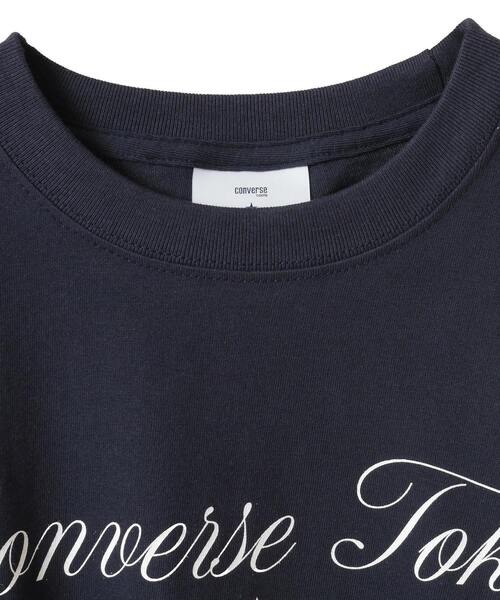 CONVERSE TOKYO（コンバーストウキョウ）の「LOGO PRINT TEE（Tシャツ/カットソー・レディース・杢グレー/ホワイト/ネイビー・FREE）」の18枚目の写真