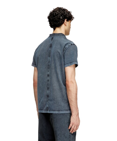 DIESEL（ディーゼル）の「メンズ ポロシャツ T-NOMELY（ポロシャツ・メンズ・ブラック/ダークインディゴブルー・LARGE/SMALL/XX-LARGE/XXX-LARGE/MEDIUM/X-LARGE/X-SMALL）」の4枚目の写真