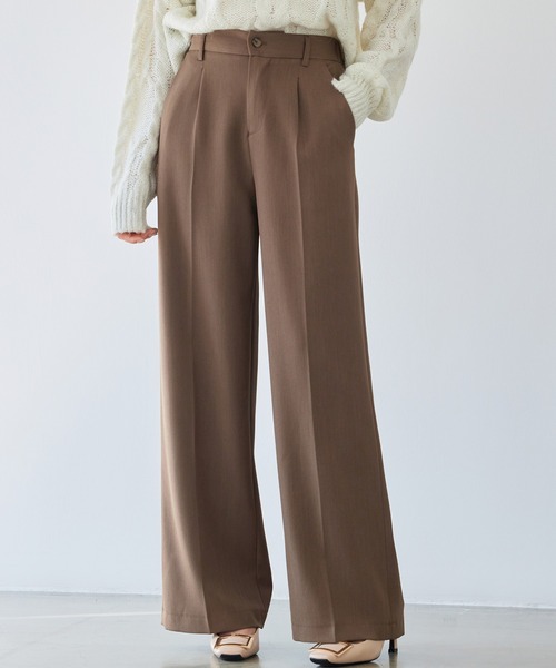 DRESS PLUS(ドレスプラス)の「パンツ ボトムス スラックス レディース(その他パンツ・レディース・ブラック/チャコール/ブラウン・S/M/XL/L)」の3枚目の写真