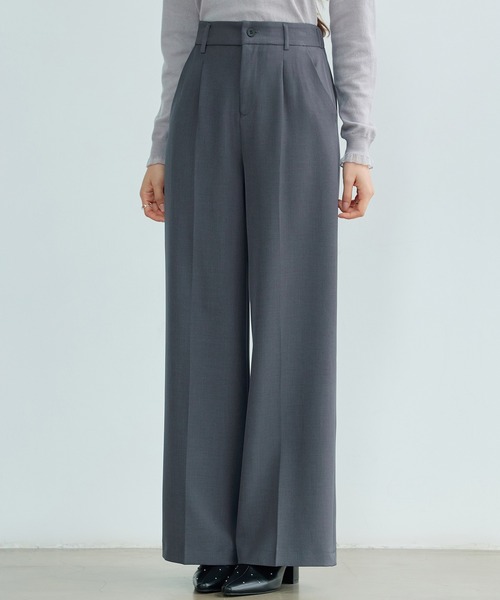DRESS PLUS(ドレスプラス)の「パンツ ボトムス スラックス レディース(その他パンツ・レディース・ブラック/チャコール/ブラウン・S/M/XL/L)」の2枚目の写真