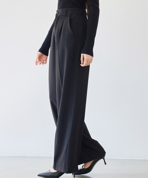 DRESS PLUS(ドレスプラス)の「パンツ ボトムス スラックス レディース(その他パンツ・レディース・ブラック/チャコール/ブラウン・S/M/XL/L)」の5枚目の写真