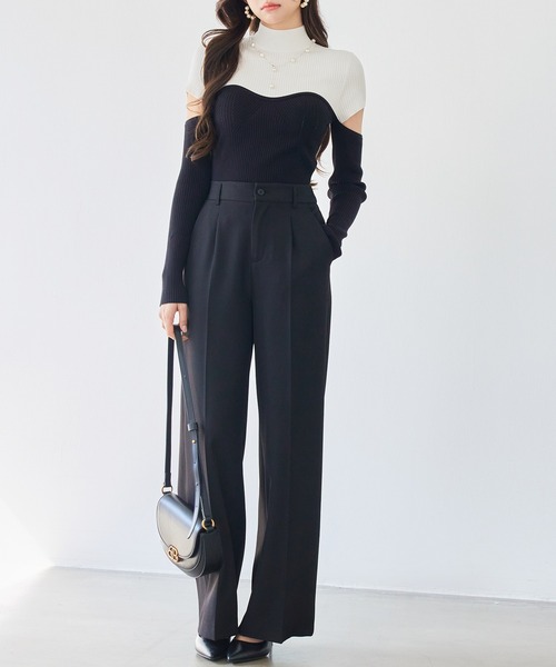 DRESS PLUS(ドレスプラス)の「パンツ ボトムス スラックス レディース(その他パンツ・レディース・ブラック/チャコール/ブラウン・S/M/XL/L)」の7枚目の写真