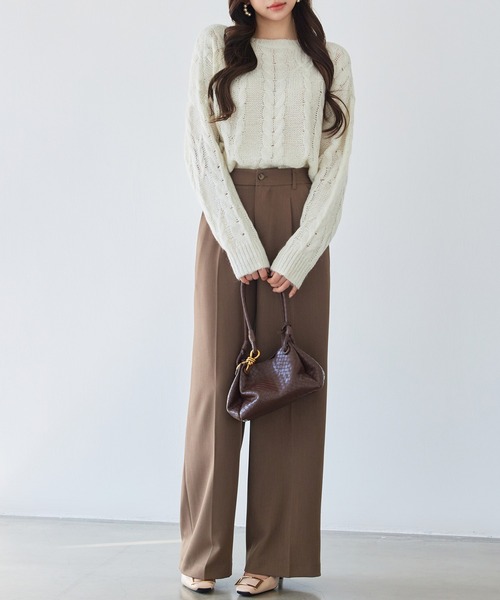 DRESS PLUS(ドレスプラス)の「パンツ ボトムス スラックス レディース(その他パンツ・レディース・ブラック/チャコール/ブラウン・S/M/XL/L)」の18枚目の写真