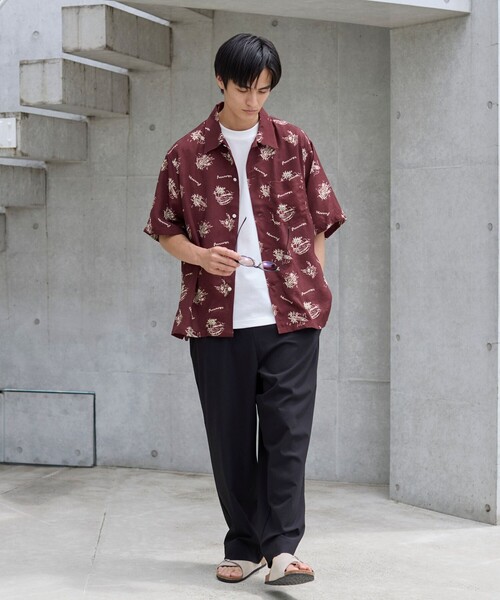 PENNEYS(ぺニーズ)の「PenneysHAWAII(ペニーズハワイ)別注トロピカル柄シャツ(シャツ/ブラウス・メンズ・ダークブラウン/ライトブルー・L/M/XL)」の6枚目の写真