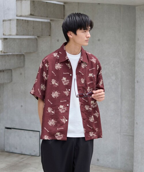 PENNEYS(ぺニーズ)の「PenneysHAWAII(ペニーズハワイ)別注トロピカル柄シャツ(シャツ/ブラウス・メンズ・ダークブラウン/ライトブルー・L/M/XL)」の7枚目の写真