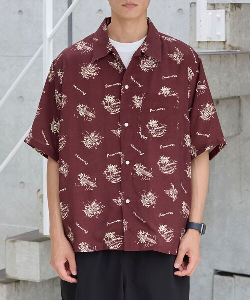 PENNEYS(ぺニーズ)の「PenneysHAWAII(ペニーズハワイ)別注トロピカル柄シャツ(シャツ/ブラウス・メンズ・ダークブラウン/ライトブルー・L/M/XL)」の13枚目の写真