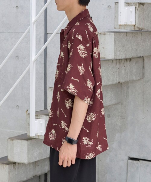 PENNEYS(ぺニーズ)の「PenneysHAWAII(ペニーズハワイ)別注トロピカル柄シャツ(シャツ/ブラウス・メンズ・ダークブラウン/ライトブルー・L/M/XL)」の14枚目の写真