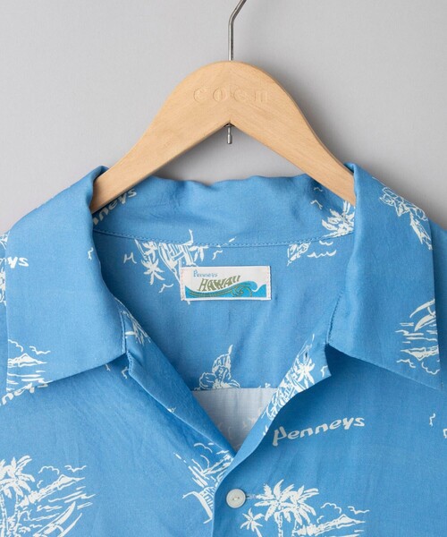 PENNEYS(ぺニーズ)の「PenneysHAWAII(ペニーズハワイ)別注トロピカル柄シャツ(シャツ/ブラウス・メンズ・ダークブラウン/ライトブルー・L/M/XL)」の20枚目の写真