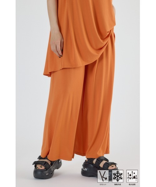 RODEO CROWNS WIDE BOWL（ロデオクラウンズワイドボウル）の「T/F リラックスパンツ（その他パンツ・レディース・ブラック/サックスブルー/ダークオレンジ・FREE）」の2枚目の写真