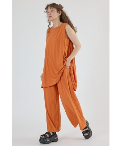 RODEO CROWNS WIDE BOWL（ロデオクラウンズワイドボウル）の「T/F リラックスパンツ（その他パンツ・レディース・ブラック/サックスブルー/ダークオレンジ・FREE）」の11枚目の写真