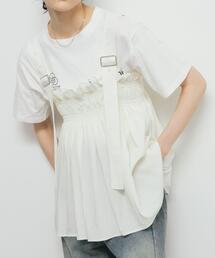 KBF | フリルギャザービスチェ(シャツ/ブラウス)