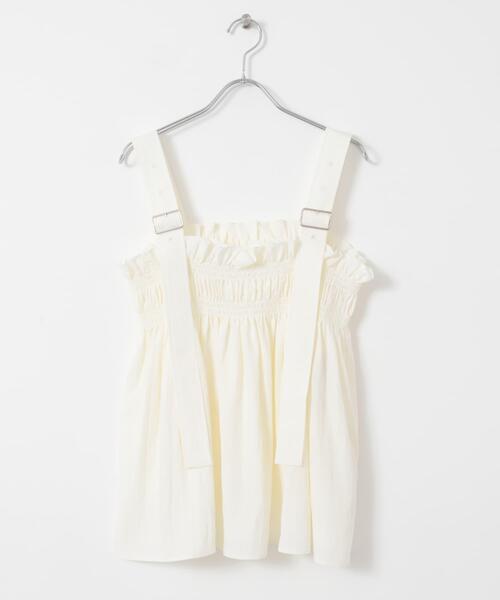 KBF（ケイビーエフ）の「フリルギャザービスチェ（シャツ/ブラウス・レディース・アイボリー/ベージュ系その他/チャコールグレー・ONE）」の17枚目の写真