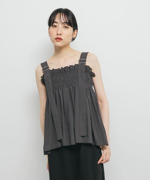 PINUE タフタギャザービスチェ ブラック【新品タグ付き】 2024年新作】ボリュームギャザービスチェ / 2color - Seagull select shop