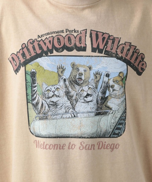 BAYFLOW（ベイフロー）の「ヴィンテージライクアニマルTシャツ（Tシャツ/カットソー・メンズ・オフホワイト/チャコール/ベージュ/ネイビー・MEDIUM/LARGE）」の18枚目の写真