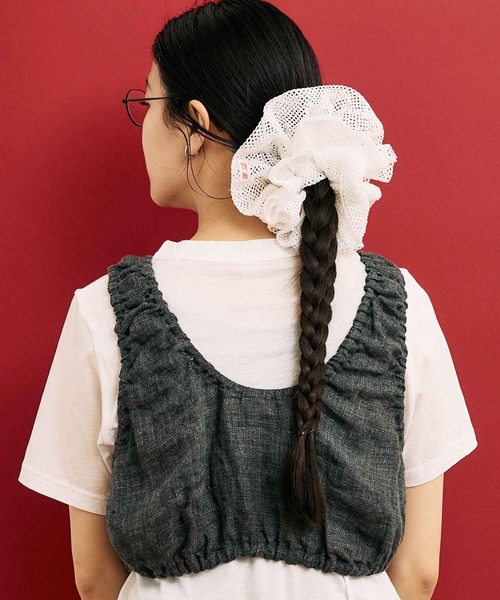 fig London(フィグロンドン)の「chouchou Nina(シュシュ・レディース・ホワイト/ブラック・FREE)」の3枚目の写真