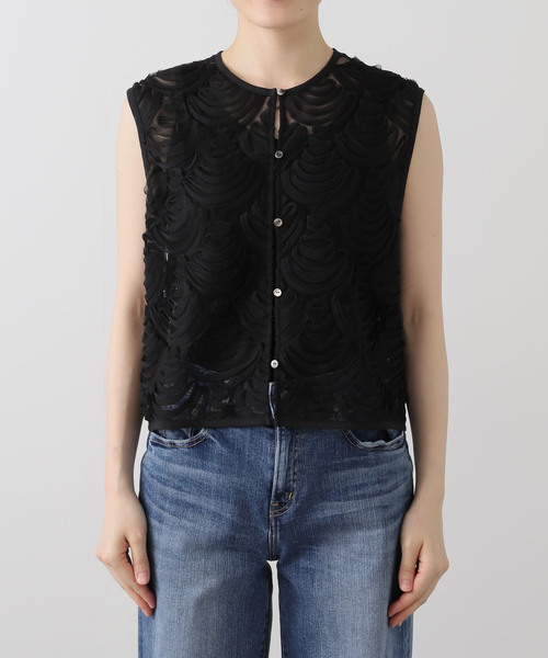 【美品】JOURNAL STANDARDモチーフチュールベスト JOURNAL STANDARD（ジャーナルスタンダード）の「モチーフ