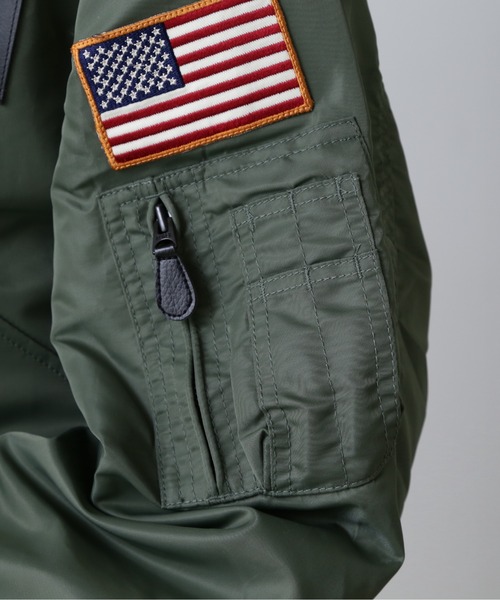 TOP GUN(トップガン)の「CWU 36P VX-31 / フライトジャケット / AVIREX / アヴィレックス(MA-1・メンズ・セージグリーン/ブラック・XX-LARGE/X-LARGE/LARGE/MEDIUM/XXX-LARGE/FREE)」の17枚目の写真