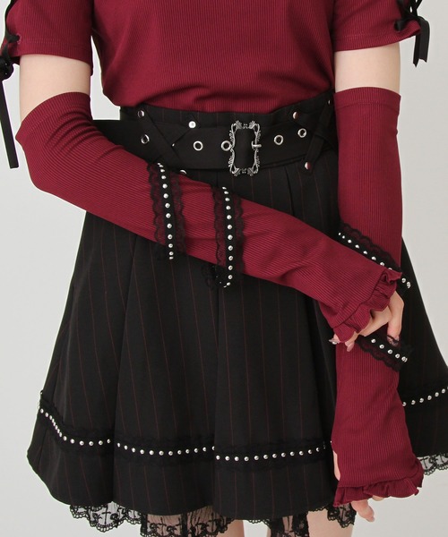 DearMyLove(ディアマイラブ)の「十字架チェーンチョーカーアームウォーマーリブトップス(ニット/セーター・レディース・パープル/ボルドー/ブラック/グレー・3L/LL/LARGE/MEDIUM)」の17枚目の写真