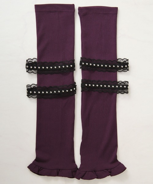 DearMyLove(ディアマイラブ)の「十字架チェーンチョーカーアームウォーマーリブトップス(ニット/セーター・レディース・パープル/ボルドー/ブラック/グレー・3L/LL/LARGE/MEDIUM)」の15枚目の写真