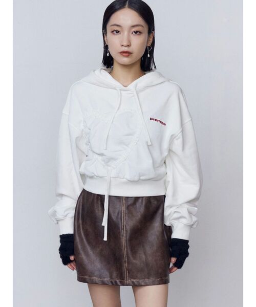 EMODA（エモダ）の「ストライプフィンガーレスグローブ（手袋・レディース・グレー/ブラック・FREE）」の5枚目の写真