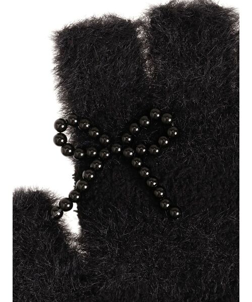 EMODA（エモダ）の「ストライプフィンガーレスグローブ（手袋・レディース・グレー/ブラック・FREE）」の8枚目の写真