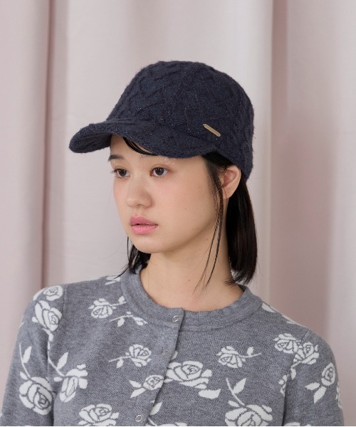 kaorinomori（カオリノモリ）の「kaorinomori ラディキャップ / カオリノモリ（キャップ・レディース・ホワイト/ネイビー/ピンク・M/57.5cm）」の3枚目の写真