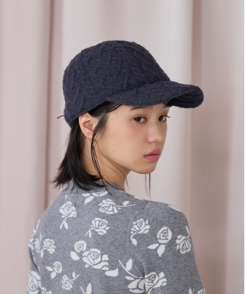 kaorinomori（カオリノモリ）の「kaorinomori ラディキャップ / カオリノモリ（キャップ・レディース・ホワイト/ネイビー/ピンク・M/57.5cm）」の15枚目の写真