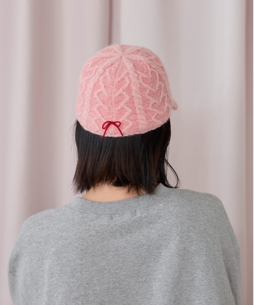 kaorinomori（カオリノモリ）の「kaorinomori ラディキャップ / カオリノモリ（キャップ・レディース・ホワイト/ネイビー/ピンク・M/57.5cm）」の9枚目の写真