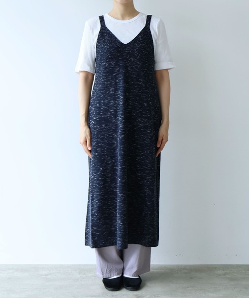 yuni（ユニ　）の「コットンウール knit ビスチェワンピース（ワンピース・レディース・ネイビー/グリーン・FREE）」の14枚目の写真