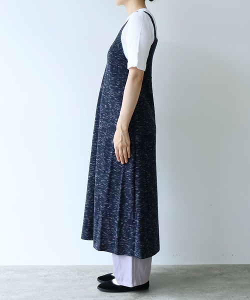 yuni（ユニ　）の「コットンウール knit ビスチェワンピース（ワンピース・レディース・ネイビー/グリーン・FREE）」の15枚目の写真