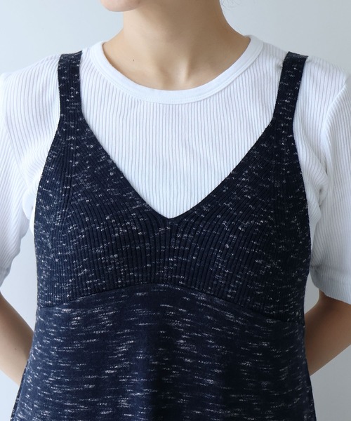 yuni（ユニ　）の「コットンウール knit ビスチェワンピース（ワンピース・レディース・ネイビー/グリーン・FREE）」の17枚目の写真