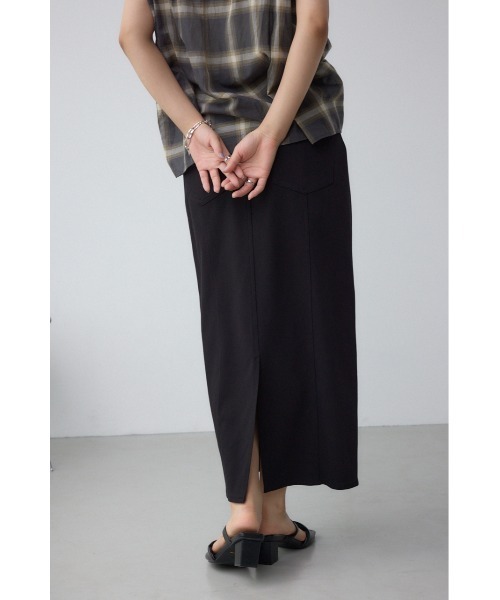 AZUL by moussy（アズールバイマウジー）の「C/T冷感 スーパーストレッチ美タイトスカート（スカート・レディース・ブラック/グレー・SMALL/MEDIUM）」の13枚目の写真