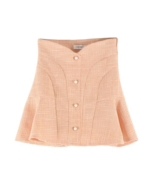 EATME（イートミー）の「【SETUP】ツイードマーメイドミニスカート（スカート・レディース・オレンジ/グレー/アイボリー/ブラック・SMALL/MEDIUM）」の6枚目の写真