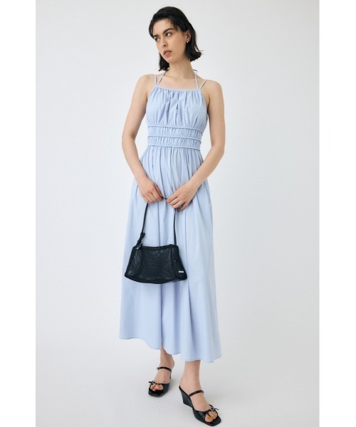 MOUSSY（マウジー）の「GATHER キャミドレス（ワンピース・レディース・ブルー系その他/ブラック/ブルー系その他3・1/2）」の7枚目の写真