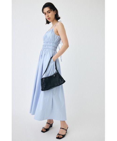 MOUSSY（マウジー）の「GATHER キャミドレス（ワンピース・レディース・ブルー系その他/ブラック/ブルー系その他3・1/2）」の8枚目の写真