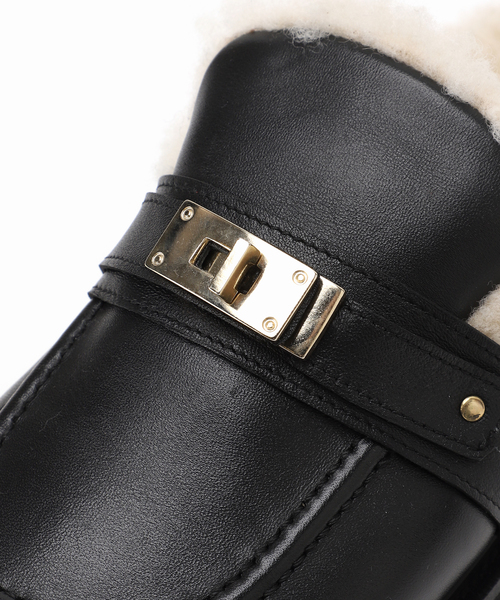 journal standard L'essage(ジャーナルスタンダードレサージュ)の「【CAMINANDO/カミナンド】SHEARING BACKLE SANDALS:サンダル(サンダル・レディース・ブラック・6/7/XX-SMALL/9)」の9枚目の写真