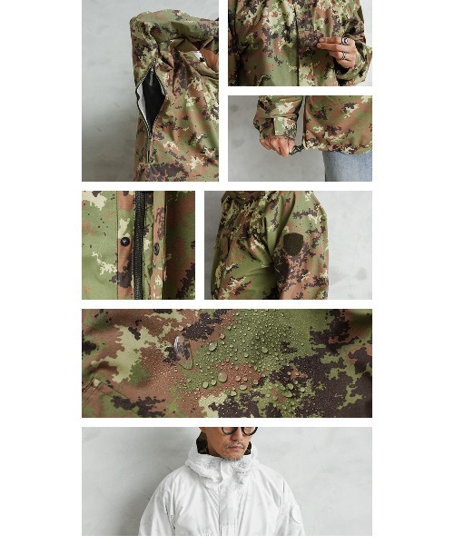MILITARY(ミリタリー)の「実物 新品 デッドストック イタリア軍 WATERPROOF リバーシブルジャケット ベジタトカモ&スノーカモ(ミリタリージャケット・メンズ・その他・M/L/XL/XXL)」の18枚目の写真