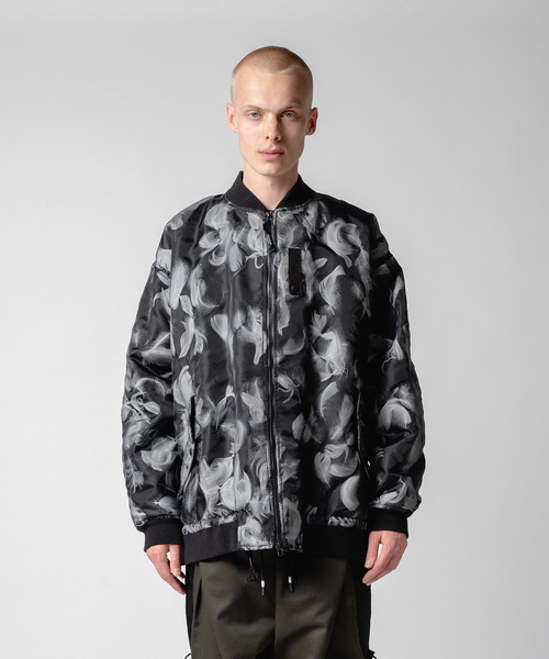 yoshiokubo MA-1コート yoshiokubo ヨシオクボ / FEATHER MA-1 BLOUSON フェザーツイルMA-1