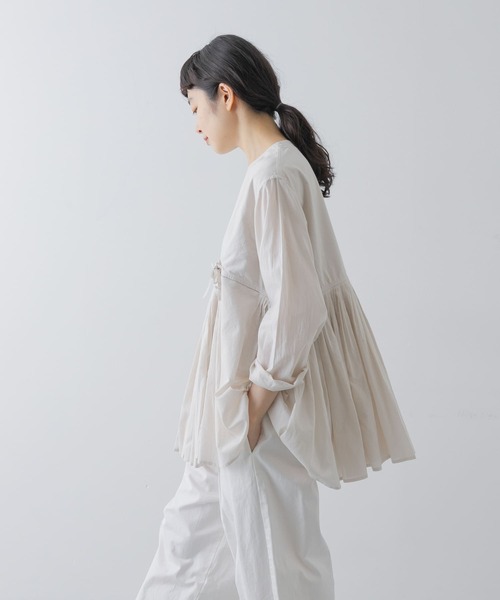 人気商品✨現行2025SS かぐれ コットンボイルアンガルカシャツ ホワイト 楽天市場】コットンボイルアンガルカシャツ／かぐれ（kagure